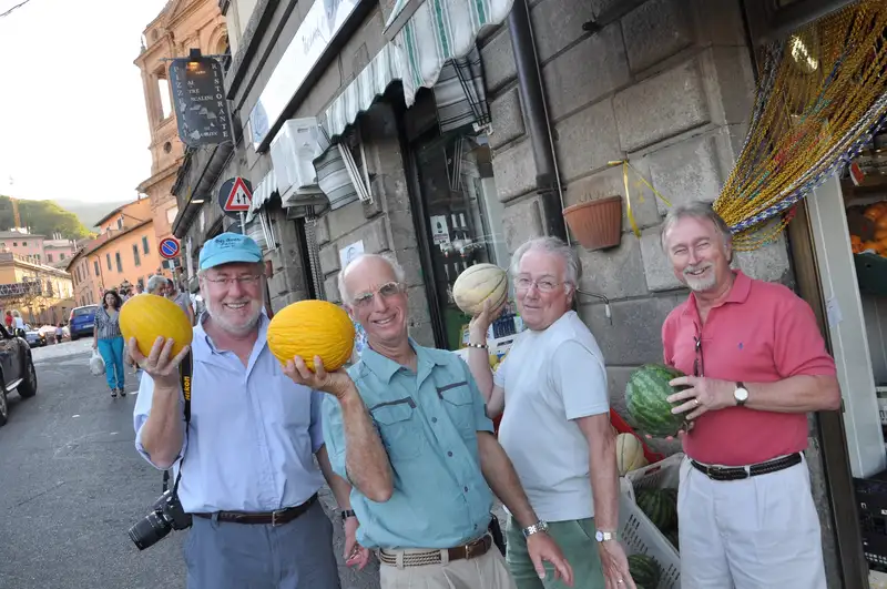 shopping for veggies in Soriano nel Cimino